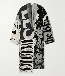 + The Beatles Get Back Oversized Intarsia Cotton Coat
