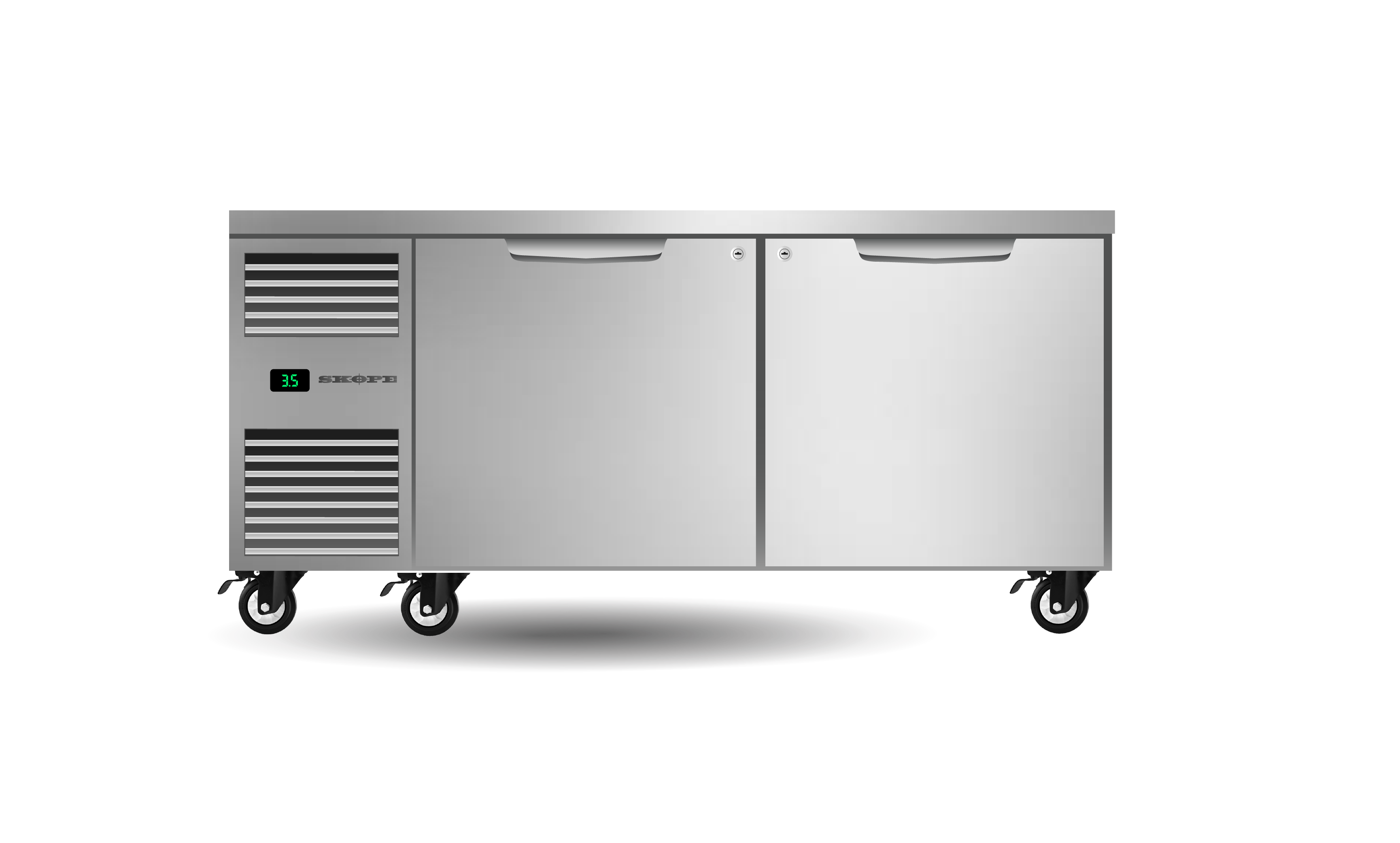 Similar item to Skope PG250HC-2 Pegasus Pg250Hc 2 2 Door Counter Fridge - 1331 x 680 x 716mm