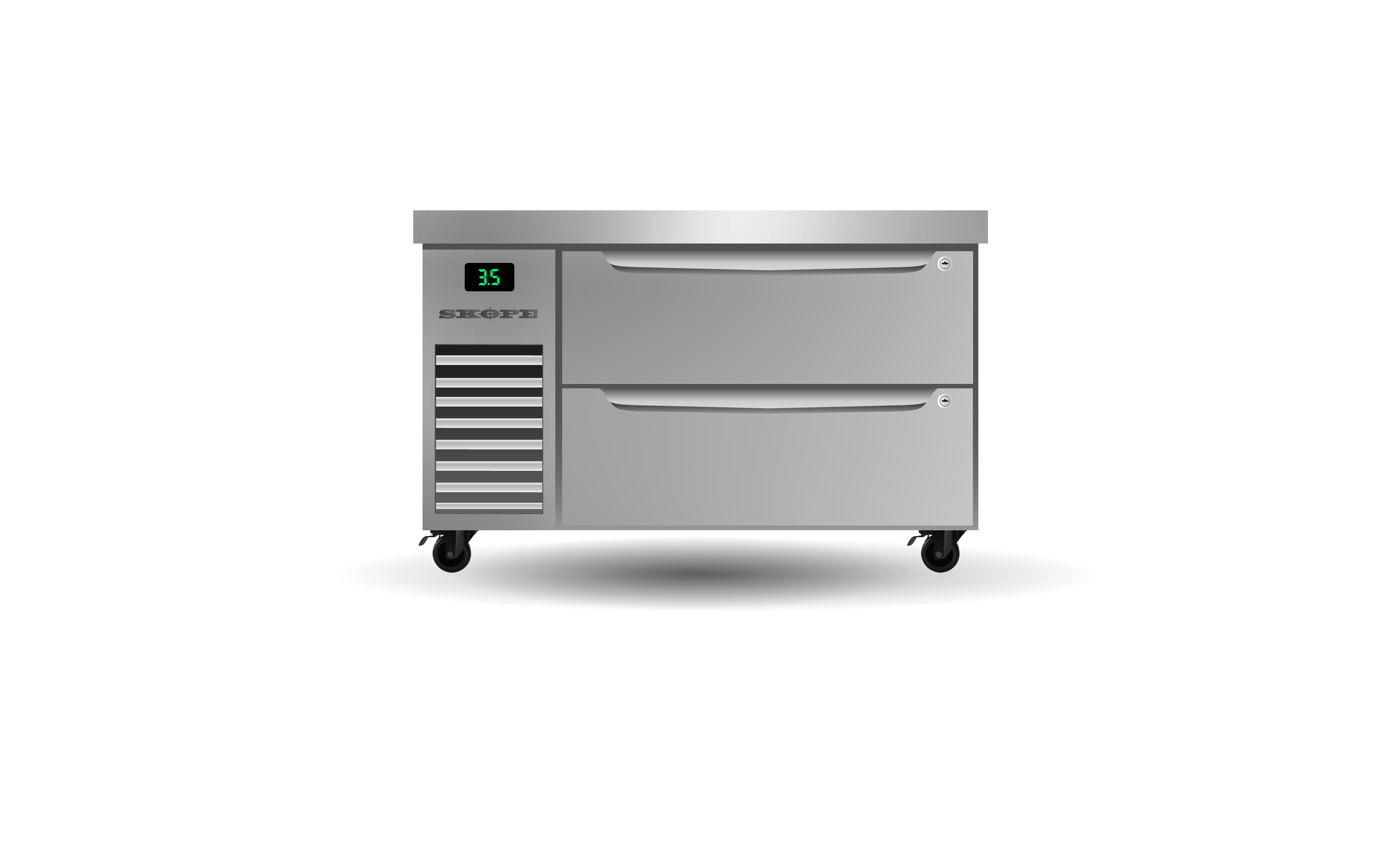 Skope PG11.CBR.1.D2 Two Drawer, One Bay, ChefBase GN 1/1 Fridge