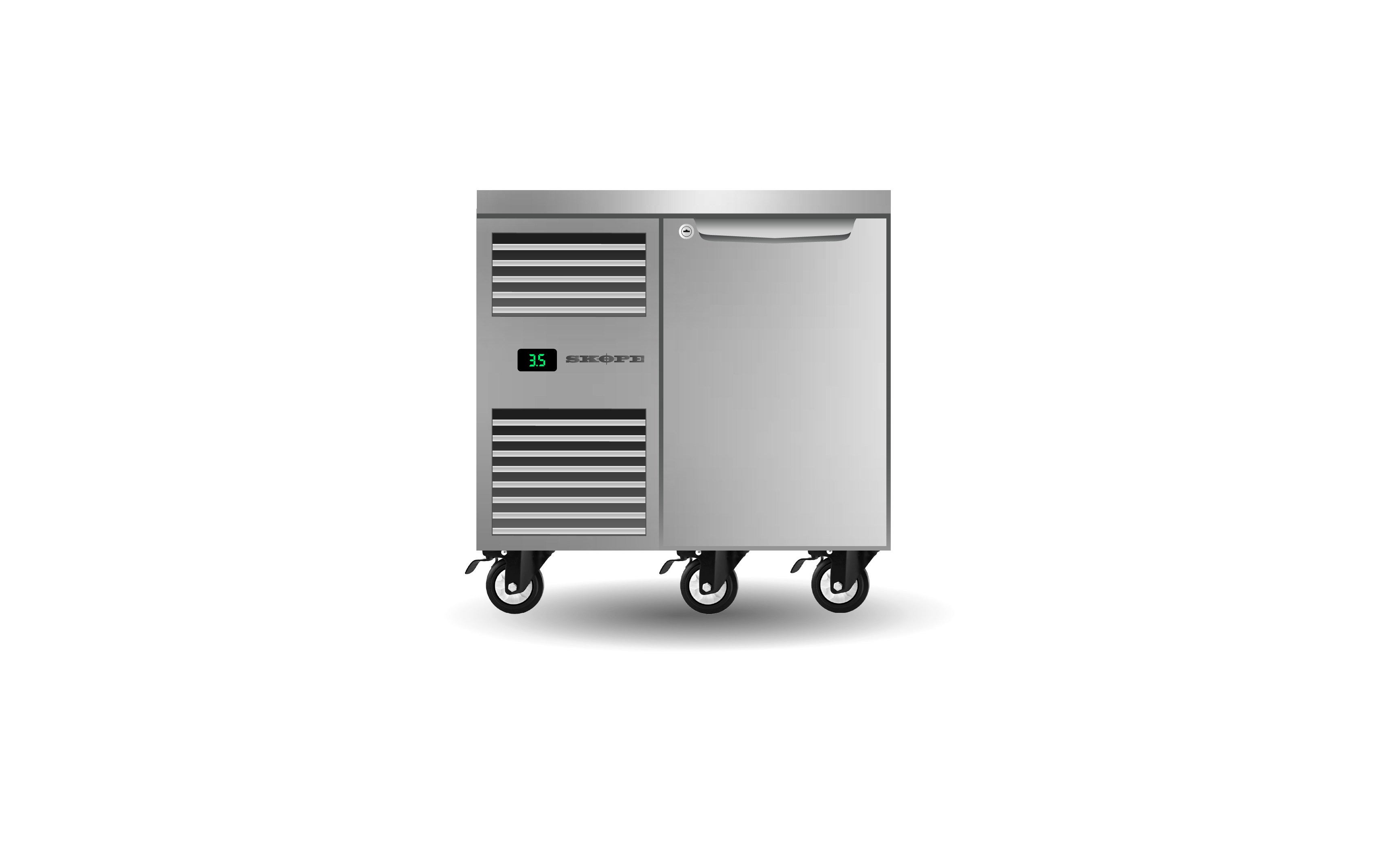 Similar item to Skope PG400HC-2 Pegasus Pg400Hc 2 Door Counter Fridge - 1779 x 680 x 716mm