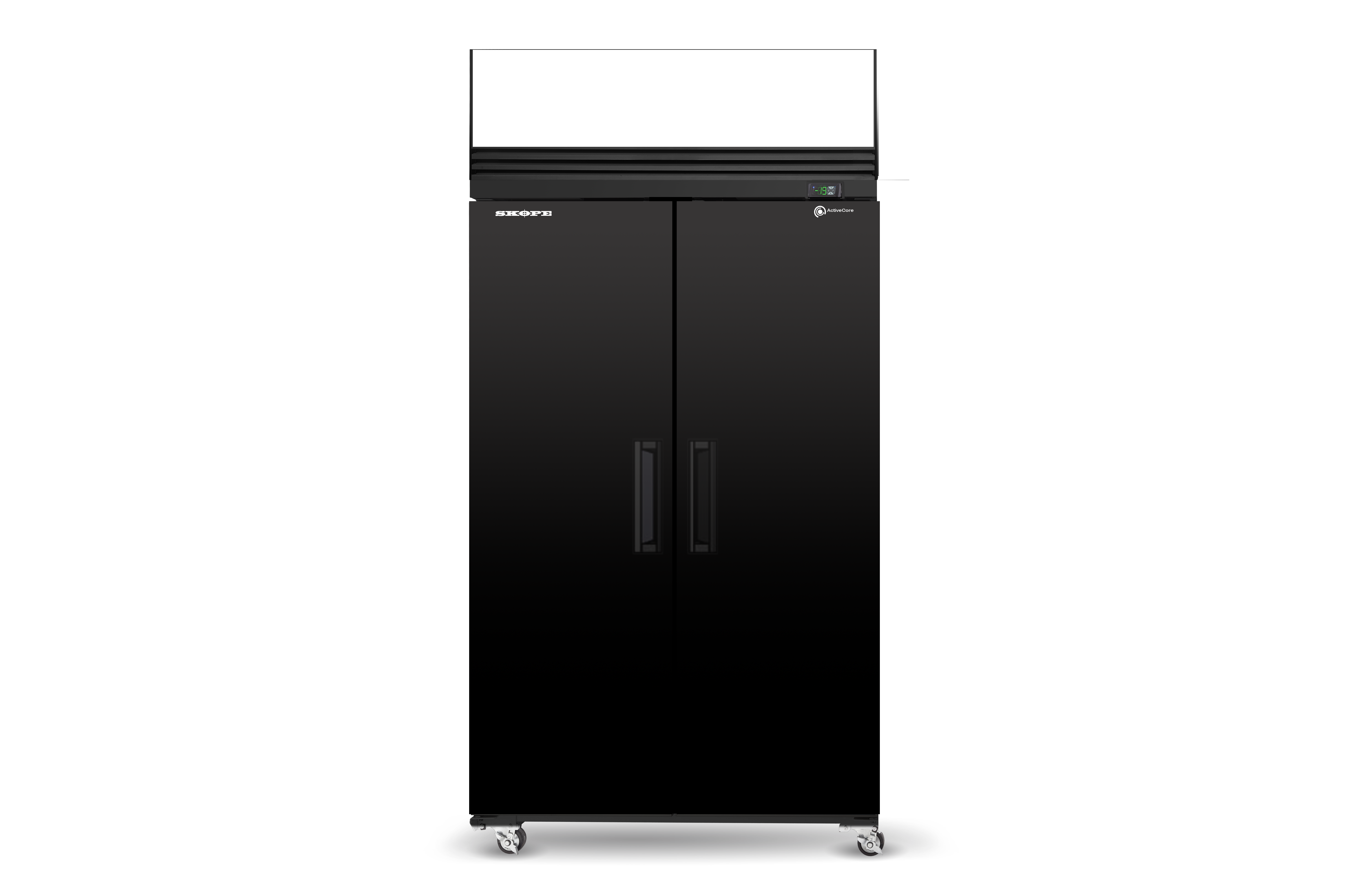 Skope SKFT1000NS-AC 2 Solid Door Upright Display or Storage Freezer