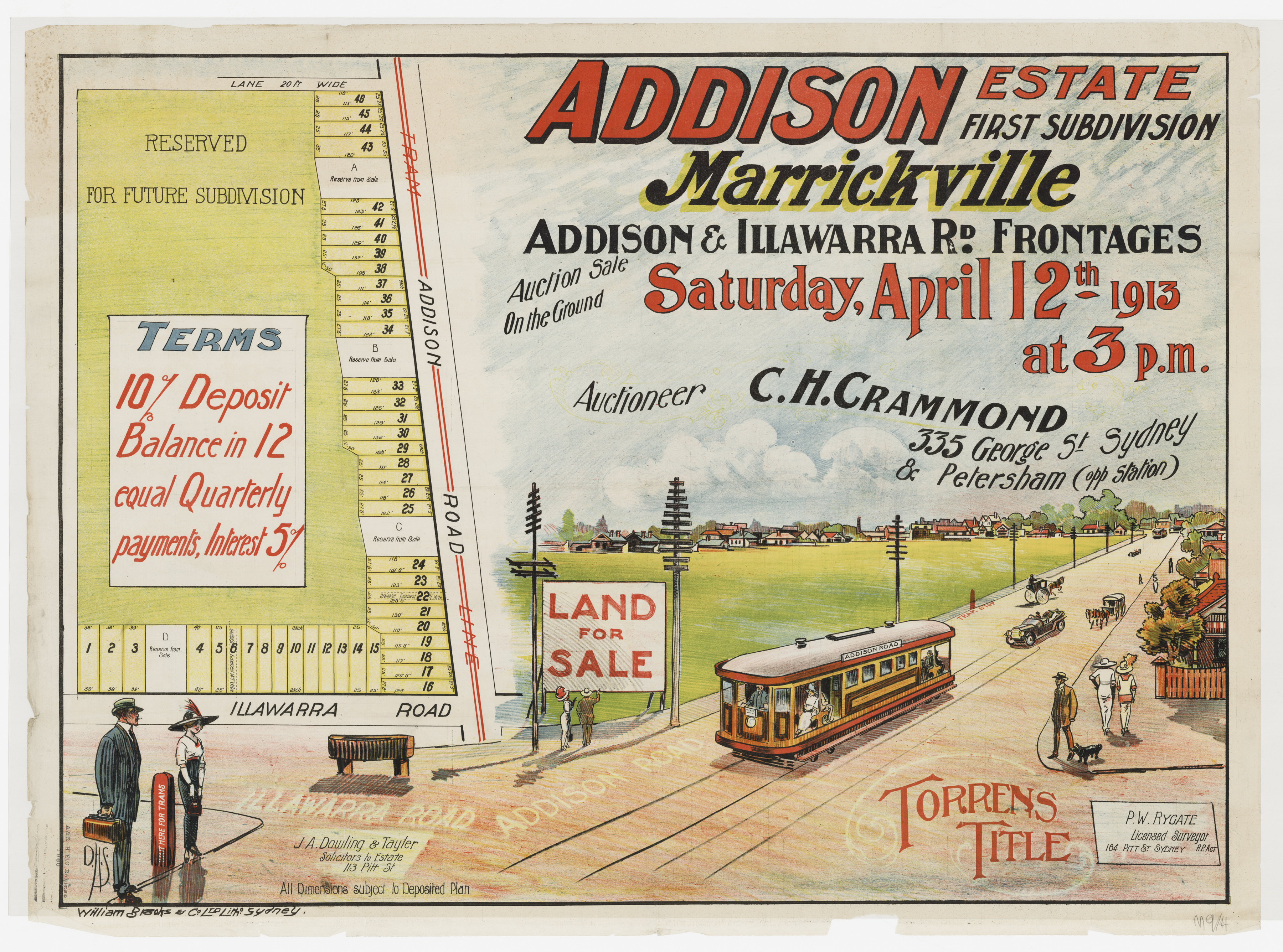 Addison Rd Map Rooms: 003 - Z/SP/M9/4 - Addison Estate, Marrickville - Addison Rd ...