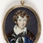 Miniature portrait of a young man