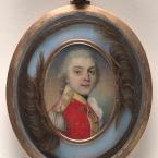 Miniature portrait of a person in military attire