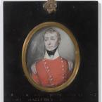 Miniature portrait of in a red military coat