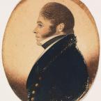 Miniature portrait of a person in a dress coat