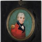 Miniature portrait of a man in military attire