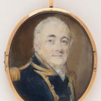 Miniature portrait of a man in military attire 