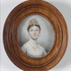 Miniature portrait in timber frame