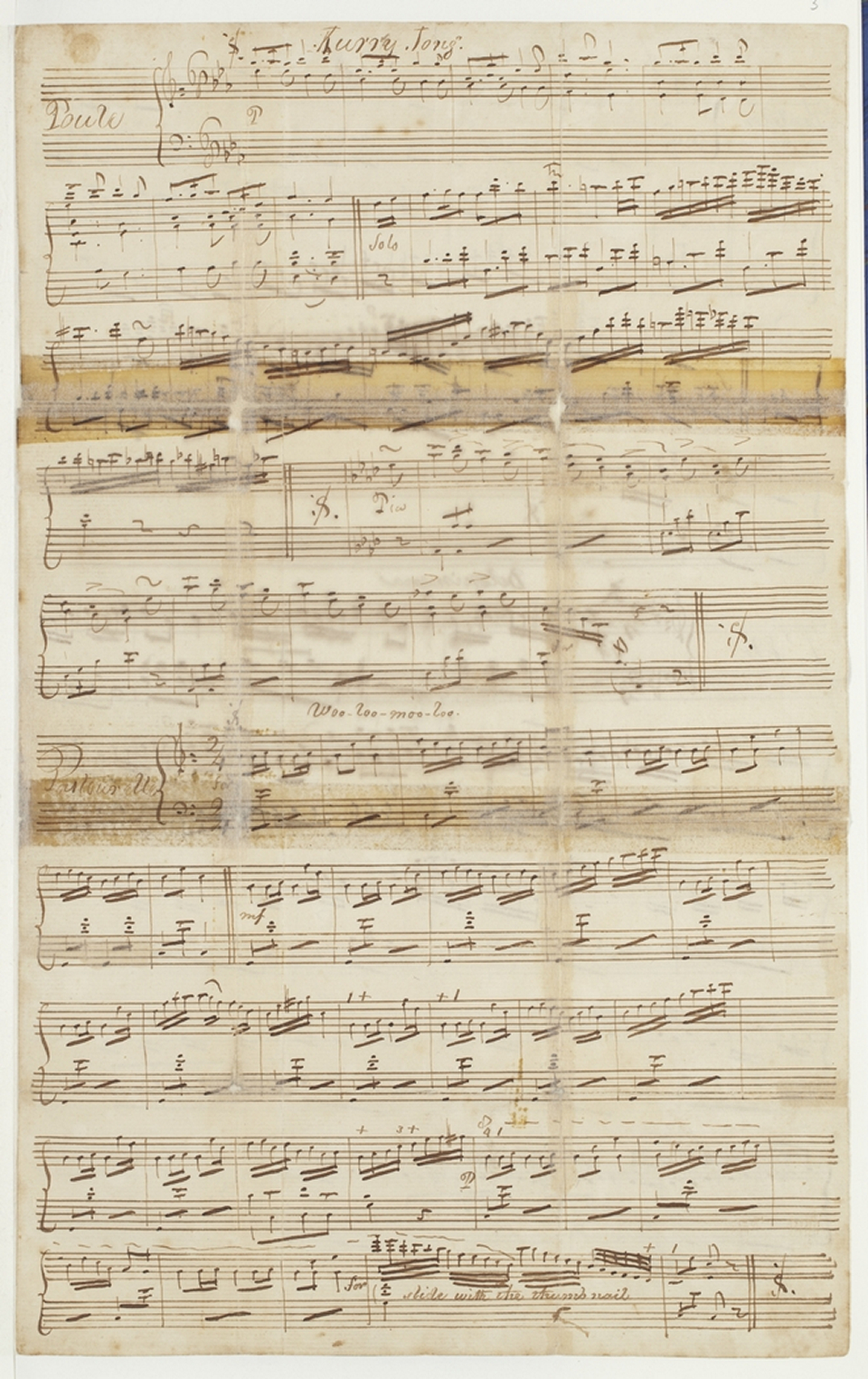 Score to two quadrilles 'Kurry Jong' (Currajong) and the fourth quadrille is 'Woo-loo-moo-loo' by William Castell 1833, Courtesy Mitchell Library, State Library of NSW (MLMSS 7989)