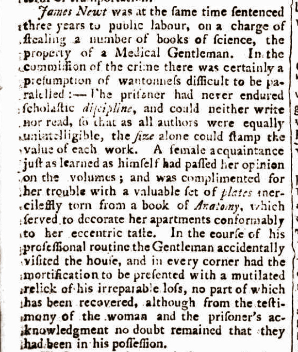 Sydney Gazette and New South Wales Advertiser, 10 November 1805, p2, via TrovieSydney Gazette and New South Wales Advertiser, 10 November 1805, p2, via Trovie