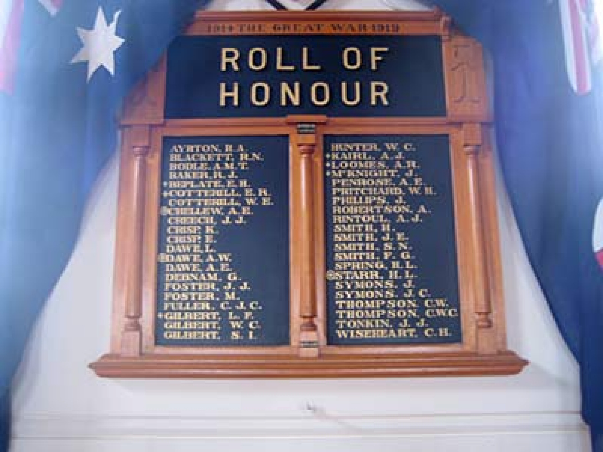 Photograph of Young Uniting Church First and Second World War Rolls of Honour   war memorial