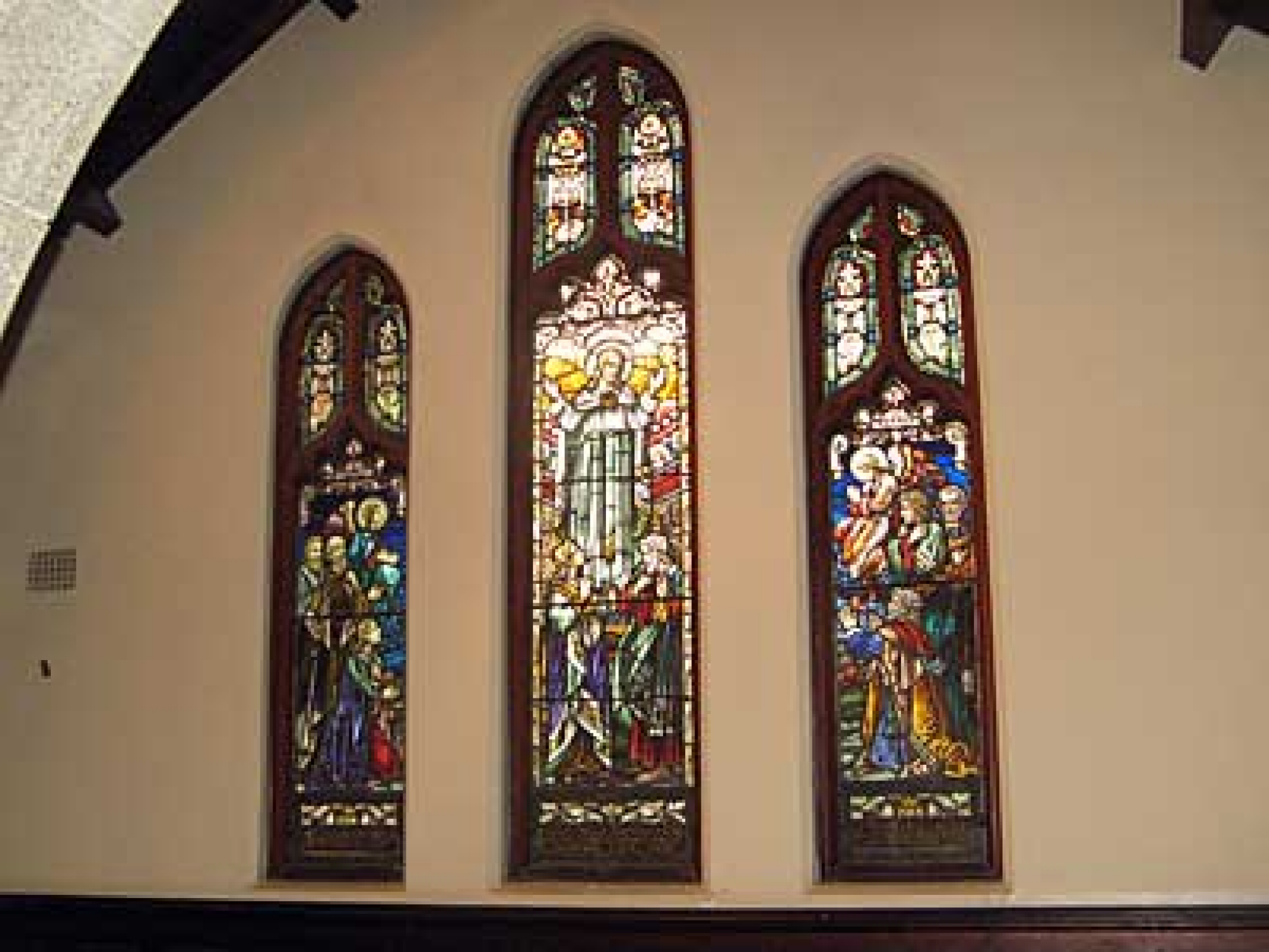 Photograph of St David's First World War Memorial Windows, Lindfield  war memorial