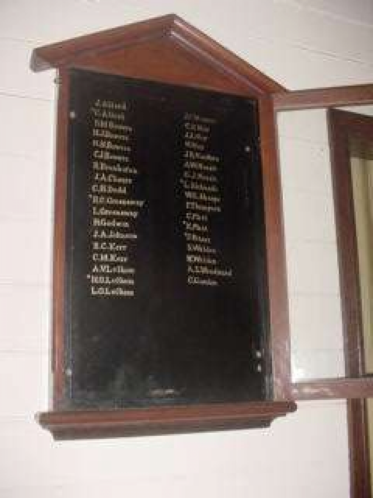 Photograph of St Pauls Anglican Church First World War Honour Roll, Nabiac war memorial