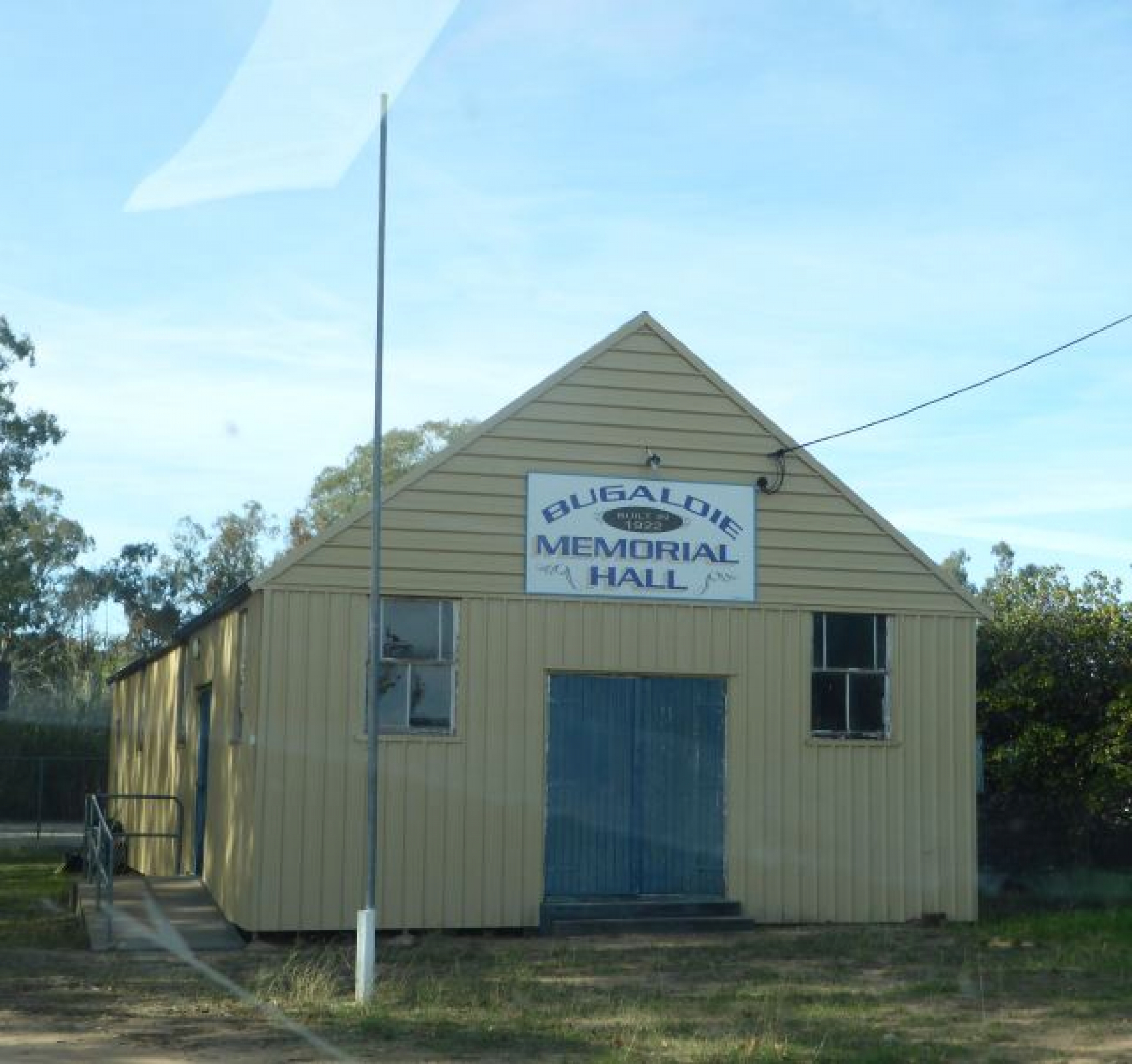 Photograph of Bugaldie Memorial Hall war memorial
