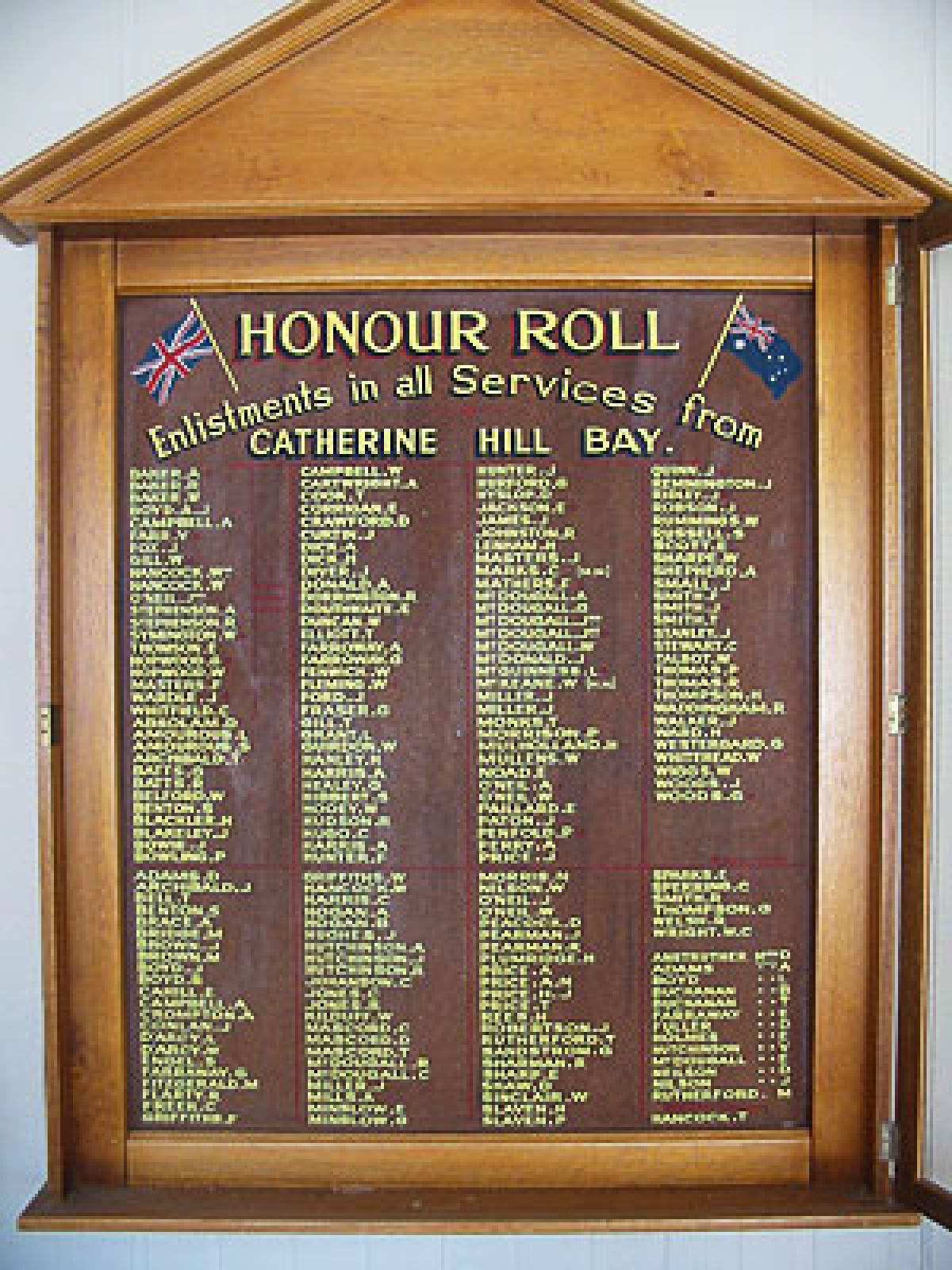 Photograph of Catherine Hill Bay Honour Roll   war memorial