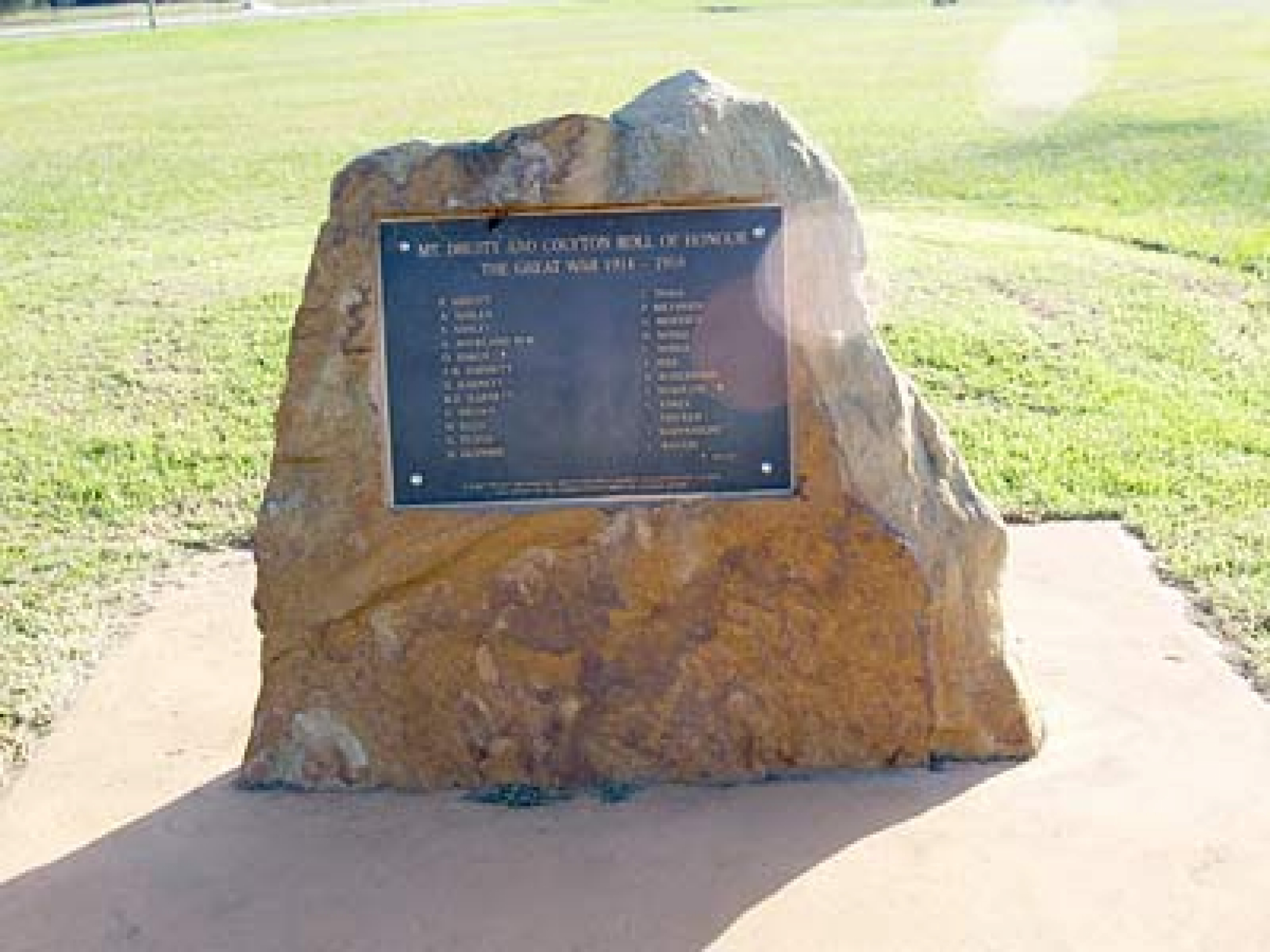 Mount Druitt and Colyton First World War Roll of Honour, Mt Druitt Waterholes Remembrance Garden