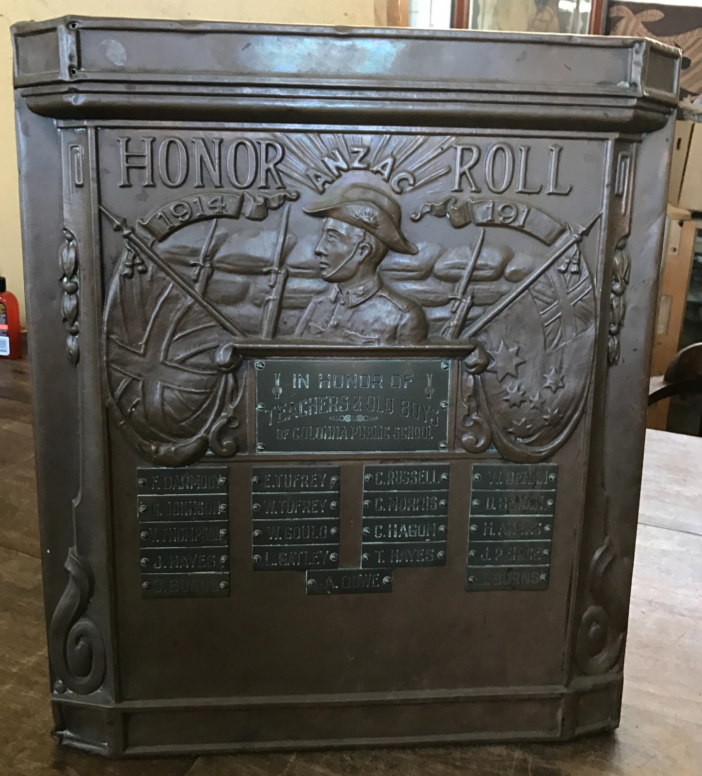 Photograph of Colonna Public School First World War Honor Roll, Barraba  war memorial
