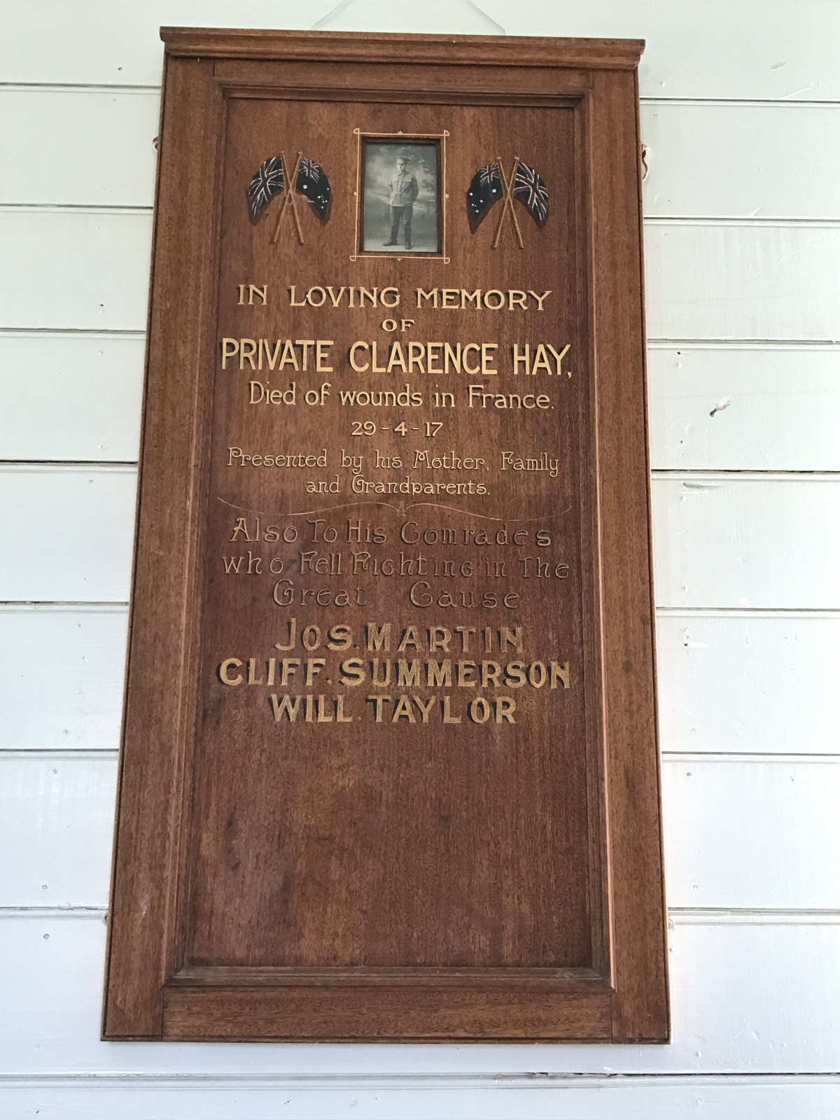 Photograph of Hillgrove Methodist Church First World War Honour Roll  war memorial