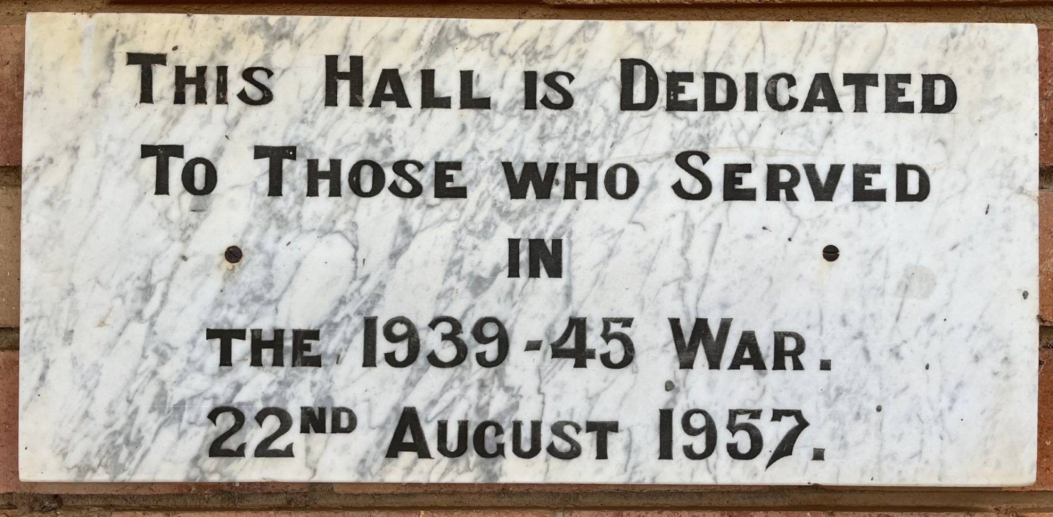 Loomberah War Memorial Hall and Second World War honour roll
