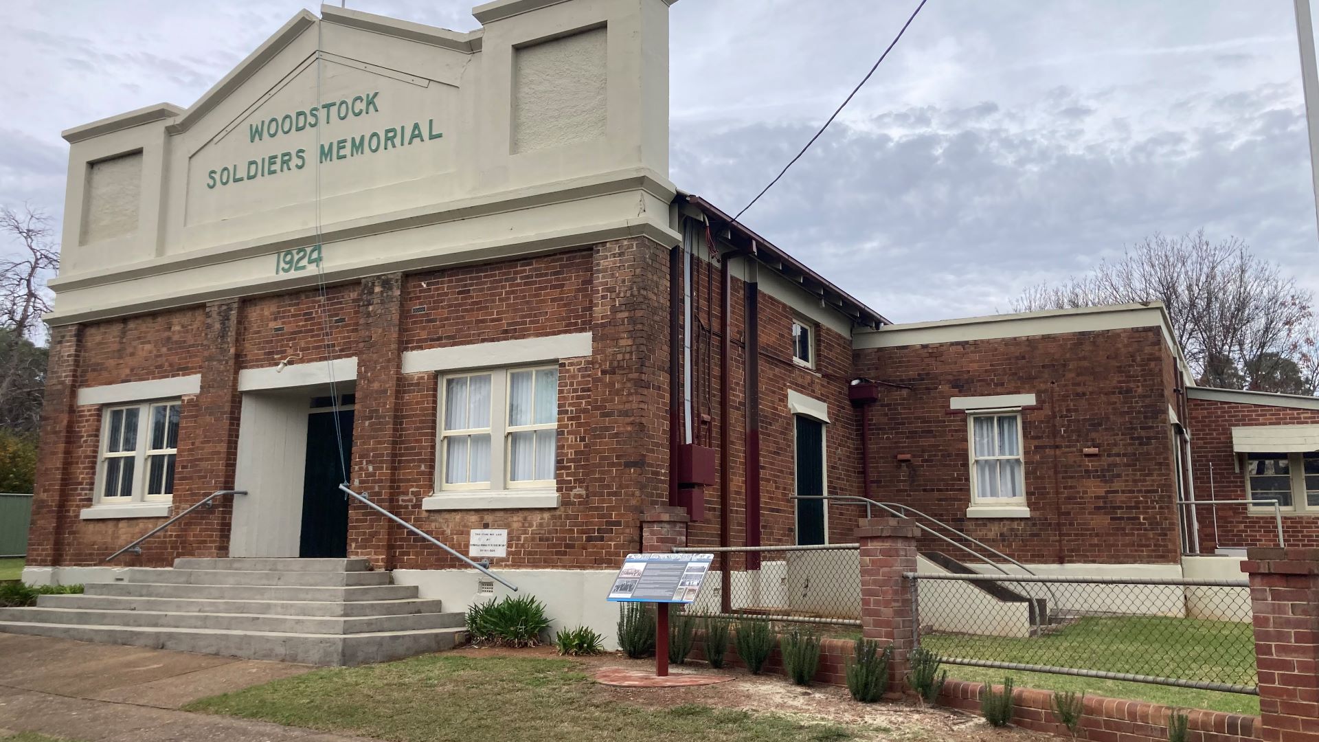 Woodstock Soldiers Memorial Hall 2025.