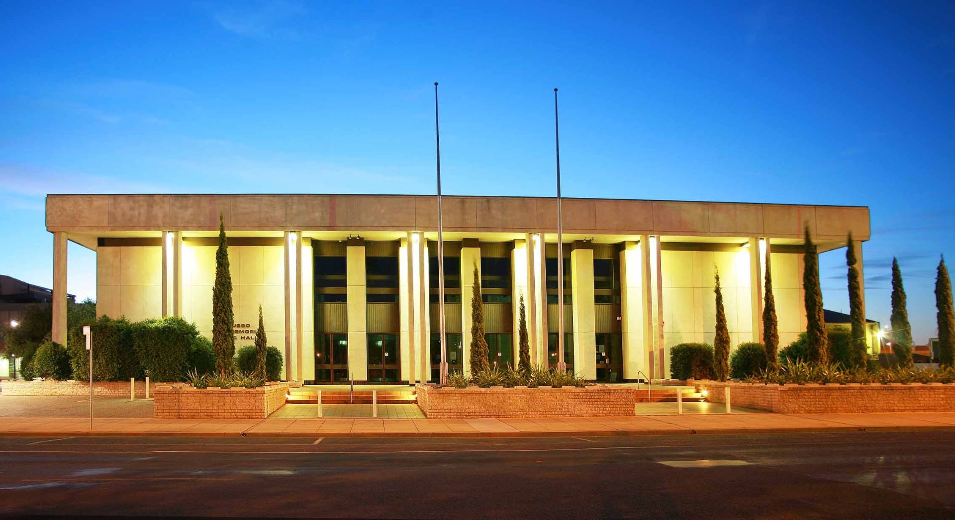 Dubbo War Memorial Civic Hall. Photographer Unknown. Courtesy of Dubbo Shire Council.