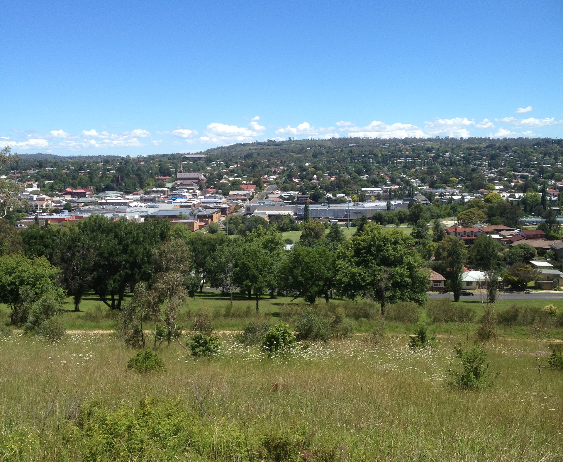 Apex Memorial Lookout, Armidale, view from lookout