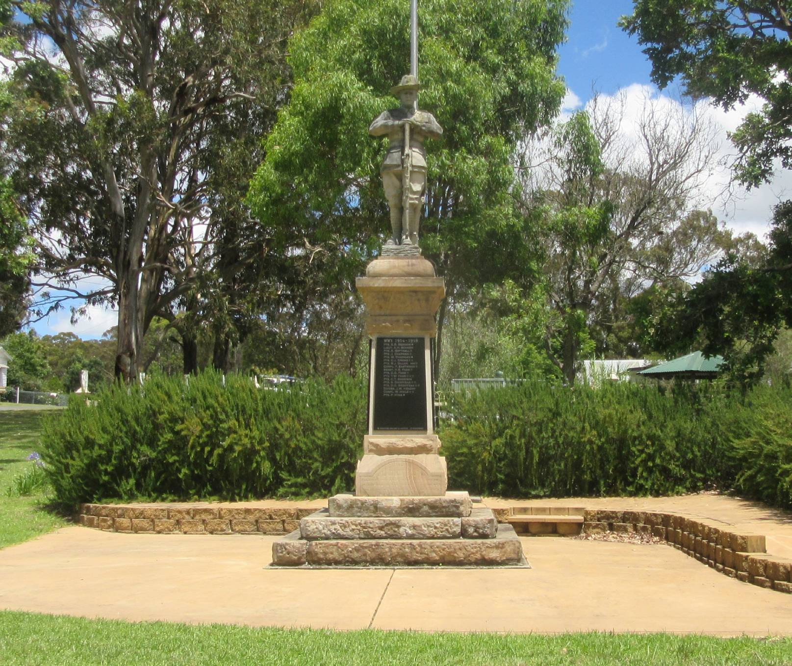 Liston-Amosfield First and Second World Wars Memorial, front of restored memorial