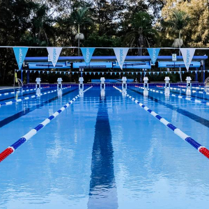 Coffs Harbour War Memorial Olympic Pool. Photo by Salty Dingo, 2023.