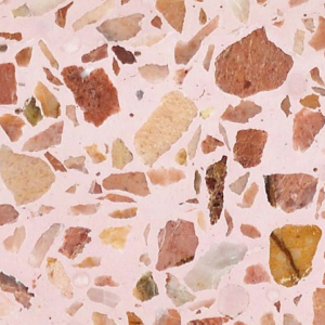 Pink terrazzo stone