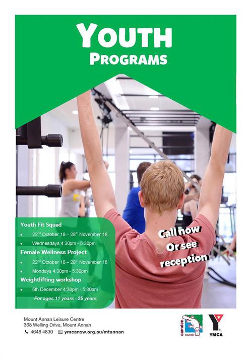 New youth programs launching 22nd October!