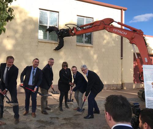 16th May 2018 - First sod turned on the new YMCA Broken Hill Integrated Wellness Centre