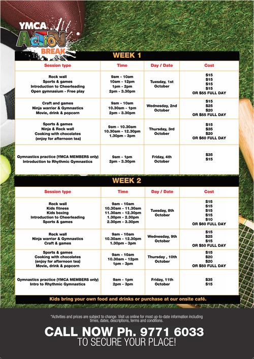 School Holiday Activities - BOOK NOW