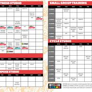 New fitness timetable!