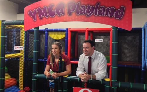Getting Children to Play with New YMCA Playland