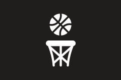 Outdoor basketball court