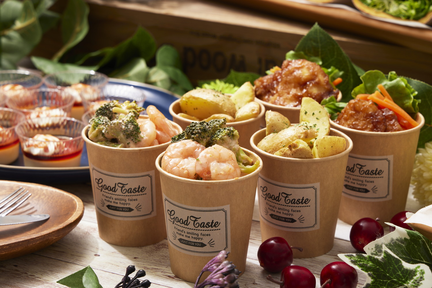 【おしゃれサンドイッチと色取りどりの惣菜パーティ】 2種のグルテンフリーサンドイッチと4種の惣菜のデザート付きプラン画像1