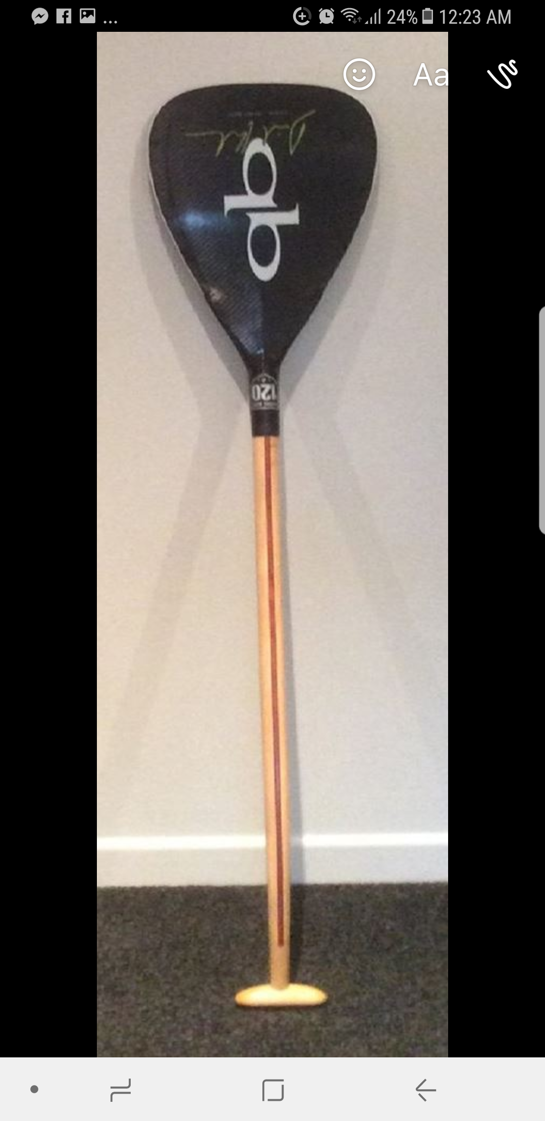 Lost paddle at Sprint Nationals