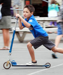 Scooting back from health crisis
