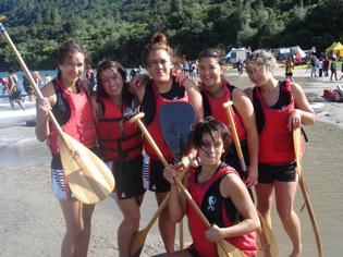 Makoura flag flies at waka ama NZ