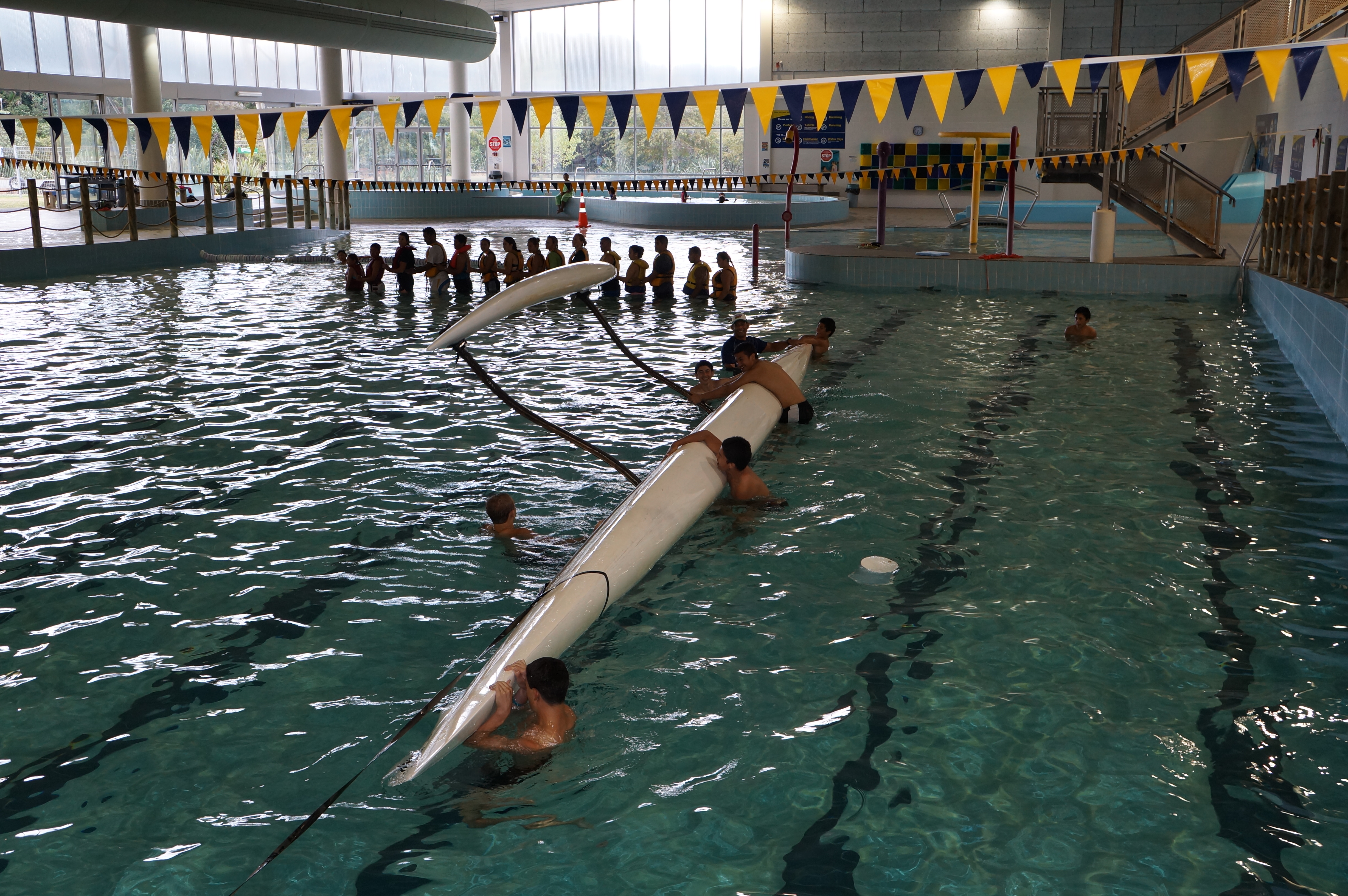 Northern Advocate: Safety session sees waka ama in pools