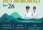 Pemkab Morowali Gelar Sayembara Desain Logo HUT ke-26 Bertema “Morowali Tangguh, Morowali Juara”