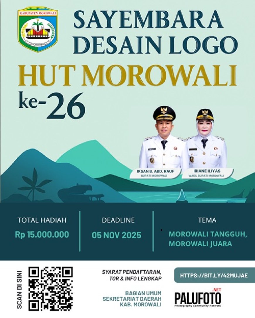 Pemkab Morowali Gelar Sayembara Desain Logo HUT ke-26 Bertema “Morowali Tangguh, Morowali Juara”