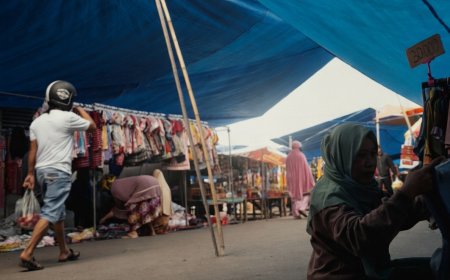 Pasar Mingguan Desa Bente Lesu, Sinyal Melemahnya Ekonomi Bungku Tengah Jelang Lebaran