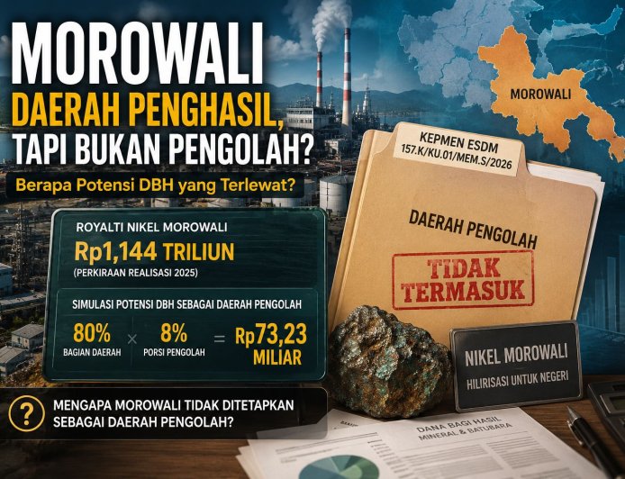 Morowali Tak Masuk Daerah Pengolah, Berapa Potensi DBH yang Terlewat?
