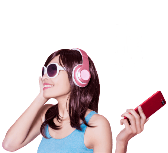 Student on mobile phone with discount offer for a data plan