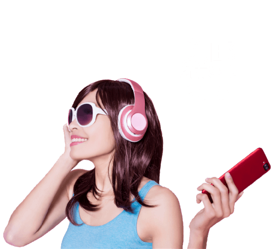 Student on mobile phone with discount offer for a data plan