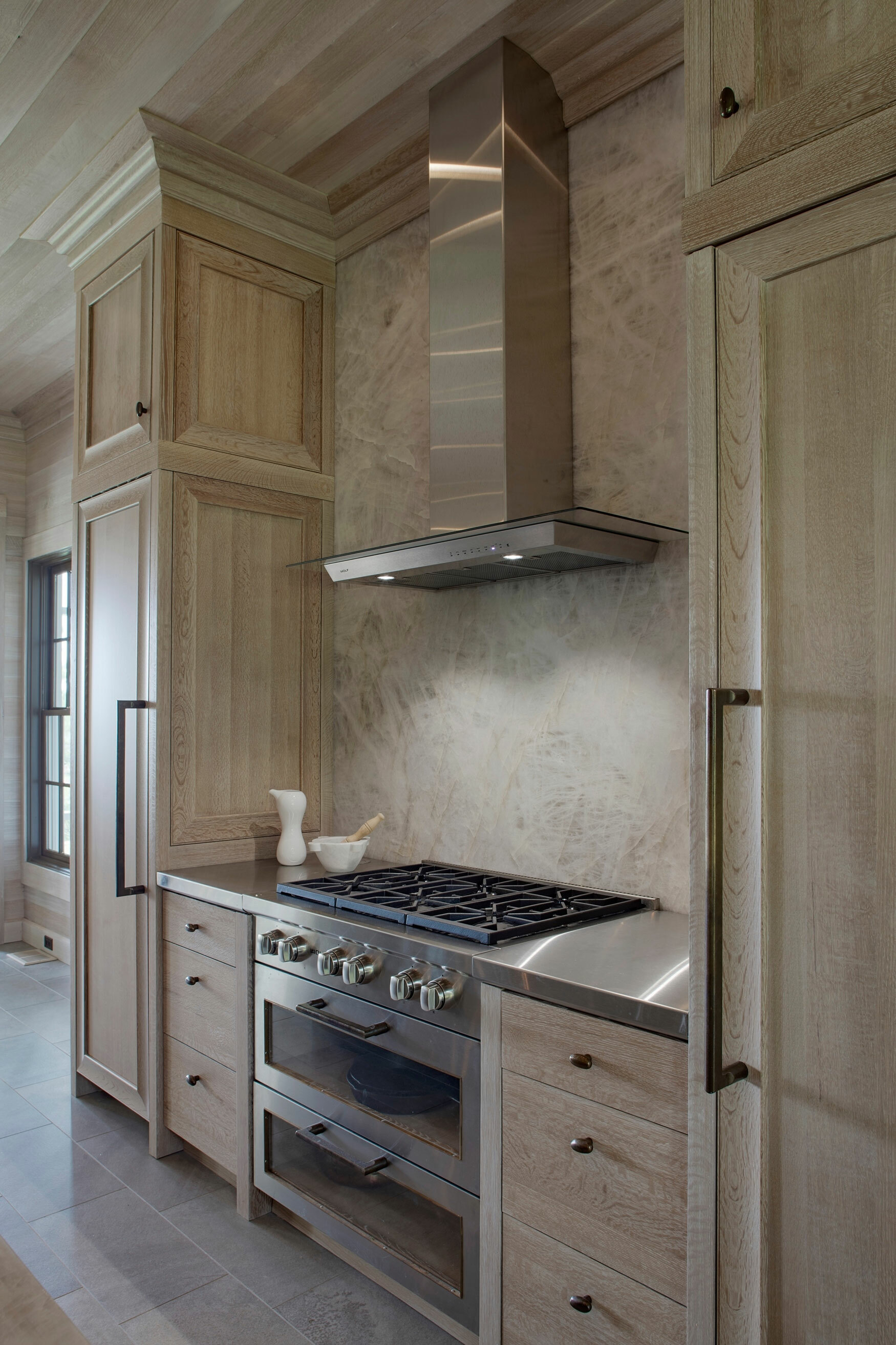 Glass Extractor Fan in Kitchen