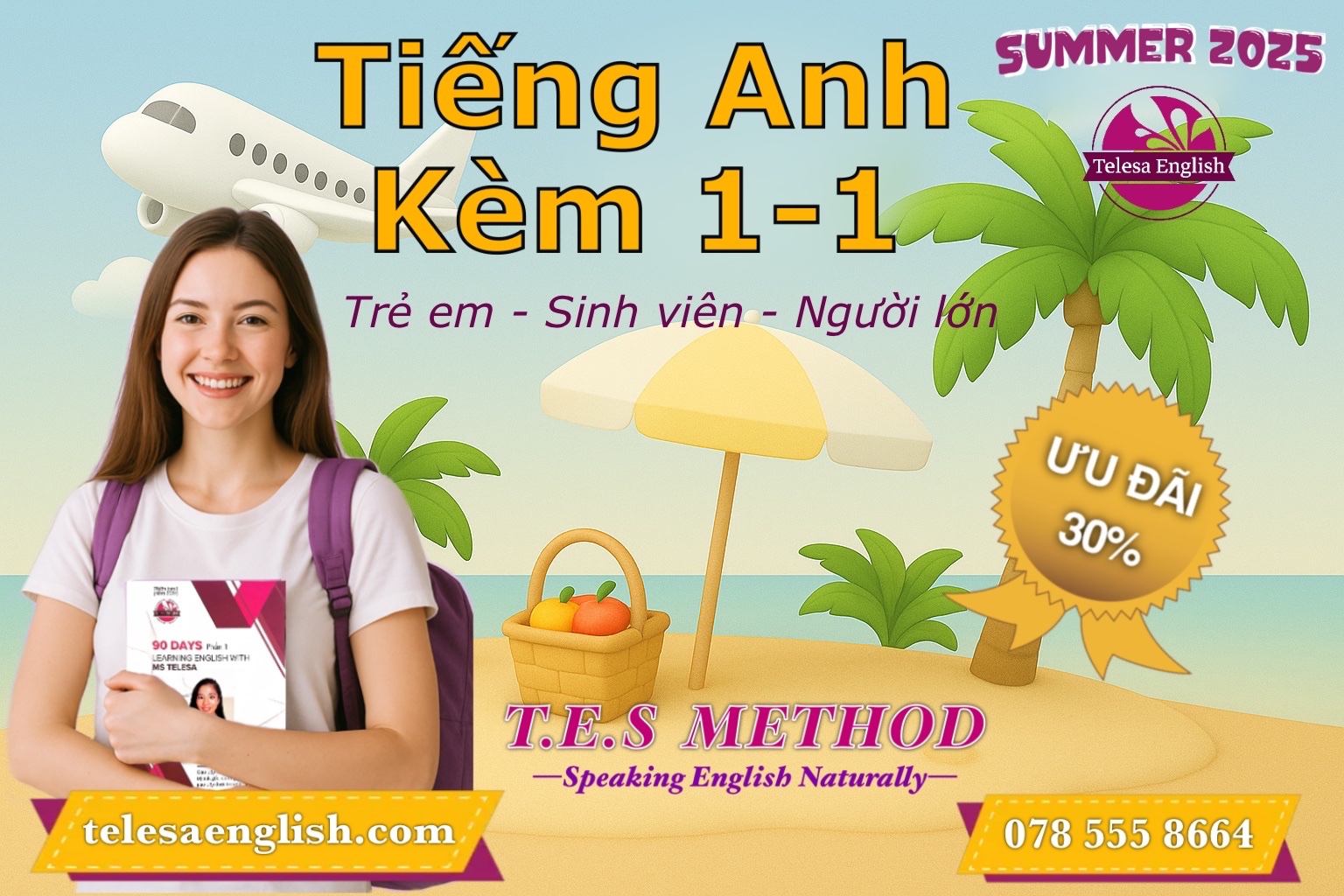 Khóa học kèm 1-1 với giáo viên