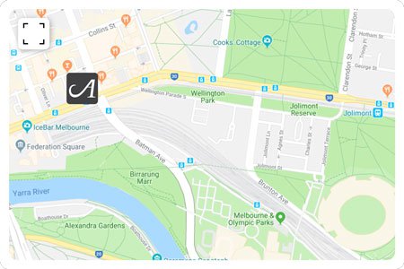 adina melbourne on flinders location